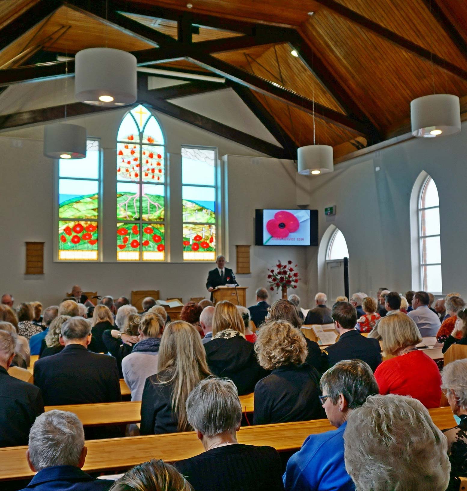 Pictured above: Services are held in our beautiful historic Church Image